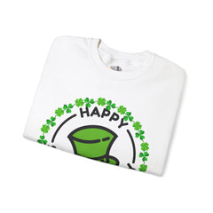 Happy St. Patrick's Day Unisex Crewneck- Leprechaun Hat