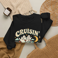 Cruisin' With My Boos Sweatshirt — Cute Ghost Halloween Crewneck