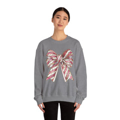 Pink & Gold  Bow  Sweatshirt - Valentine