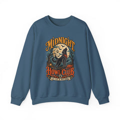 Midnight Howl Club Sweatshirt — Moonlit Wolves Graphic Crewneck