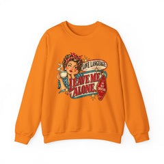 Retro Rosie 'Leave Me Alone' Vintage Pin-Up Graphic Sweatshirt- Valentine