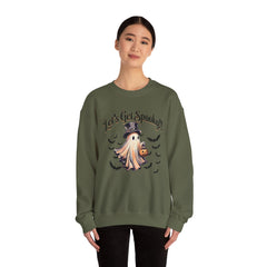 Spooky Ghost Crewneck Sweatshirt, Funny Halloween Sweatshirt, Cozy Fall Fashion, Unisex Sweater, Ghost Lover Gift