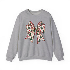 Christmas Bow Crewneck Sweatshirt — Festive Holiday Bow Sweatshirt
