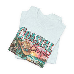 Coastal Cowgirl Tee — "Howdy Shore" Beach Western Graphic T-Shirt