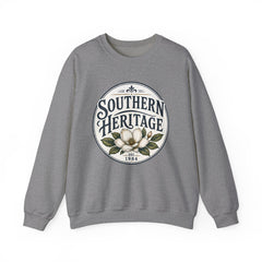Southern Heritage Crewneck Sweatshirt — Vintage Magnolia Graphic