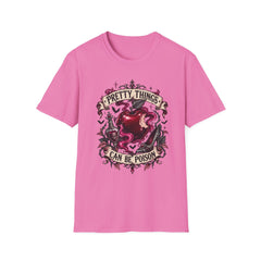 ‘Pretty Things Can Be Poison' Gothic Apple Graphic Tee- Poison Apple