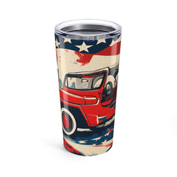 Tumbler 20oz - Military Vehicle- inspired by 1940s and Pop Art