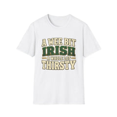 "A Wee Bit Irish, A Whole Lot Thirsty" Vintage Pub Tee St. Patrick’s Day