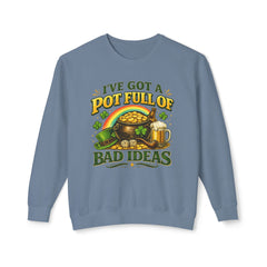 St. Patrick’s 'I’ve Got a Pot Full of Bad Ideas' Crewneck Sweatshirt