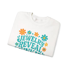 Jewelry Reveal Junkie Sweatshirt by Gildan, Cozy Unisex Crewneck, Gift for Jewelry Lovers