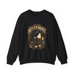 Nevermore Raven Crewneck Sweatshirt- Halloween Vibes