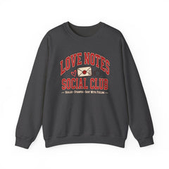 Love Notes Social Club Sweatshirt — Retro Valentine Crewneck