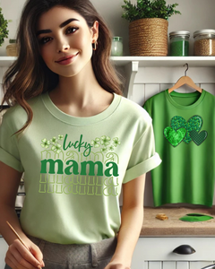 Lucky Mama Short Sleeve Tee - St. Patrick's Day Unisex T-Shirt