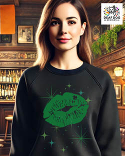 Irish Kiss Crewneck Sweatshirt - Unisex St. Patrick's Day Apparel