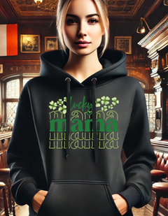 St. Patrick’s Day Unisex Fleece Hoodie - "Lucky Mama"