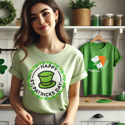 Happy St. Patrick's Day Unisex Tee - Leprechaun Hat