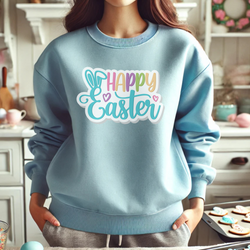 Happy Easter Unisex Midweight Softstyle Fleece Crewneck Sweatshirt