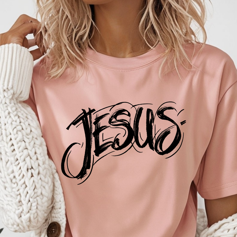 Inspirational Jesus Graphic Tee - Unisex Short Sleeve Jersey Shirt