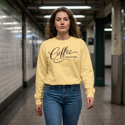 Coffee Weather Sweatshirt — Comfort Colors