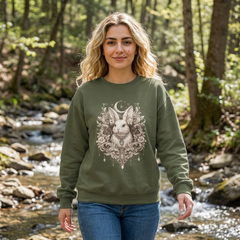 Bunny Moon Floral Crewneck Sweatshirt