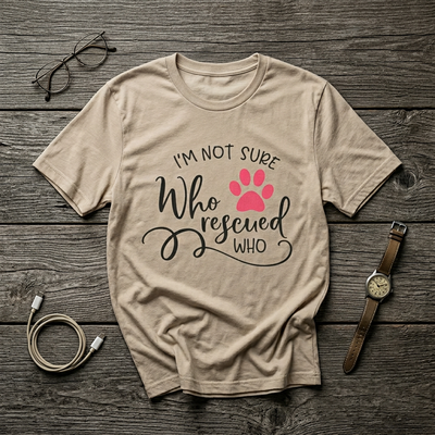 Who Rescued Who T-Shirt – 