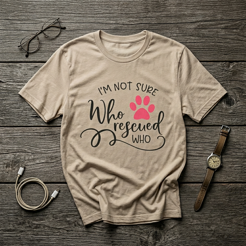 Who Rescued Who T-Shirt – 