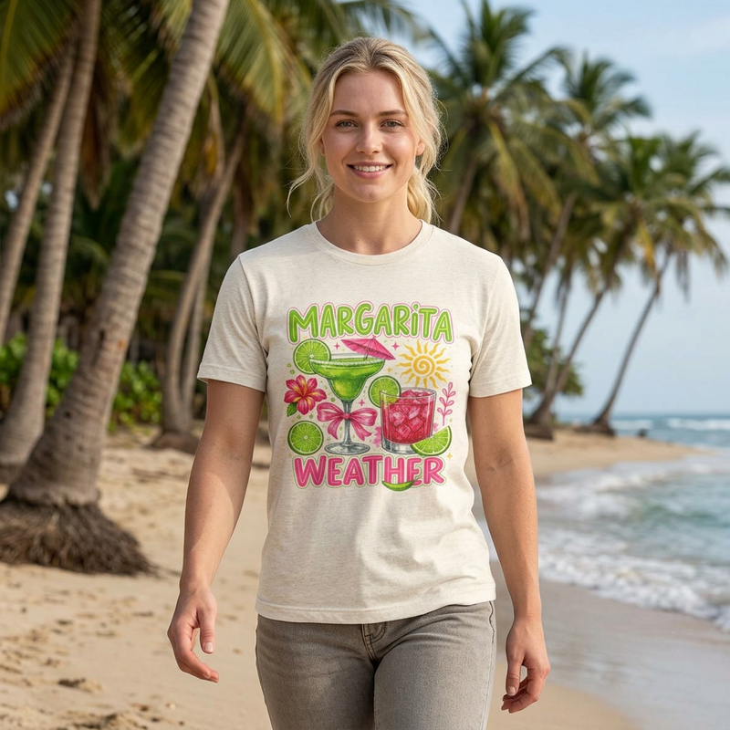 Margarita Weather T-Shirt — Tropical Cocktail Summer Tee