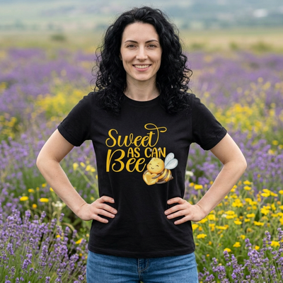 Sweet As Can Bee - Unisex Jersey Tee - Cute Bee Graphic T-Shirt