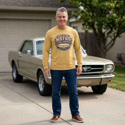 Made in the Sixties Long Sleeve Tee — Vintage 60s Retro Graphic Shirt