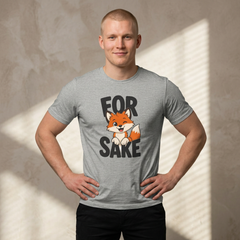 Funny Fox Tee "For Sake" Cute Fox Graphic T-Shirt