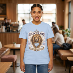 Lionheart T-Shirt — "Let Your Heart Lead" Lion Graphic Tee