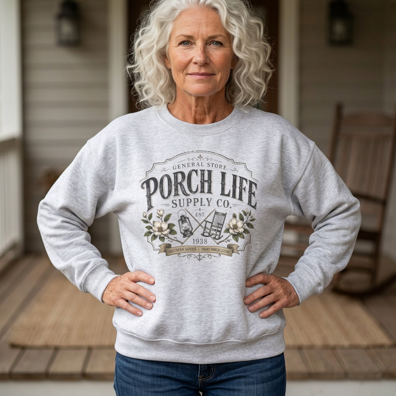 Porch Life Supply Co. Crewneck Sweatshirt