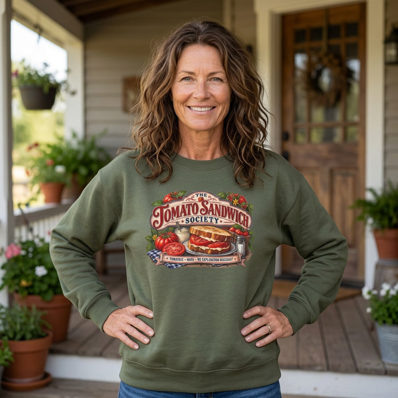 Tomato Sandwich Society Crewneck Sweatshirt - Southern Heritage
