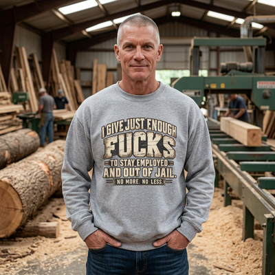 Funny Unisex Sweatshirt - Just Enough Fucks Given