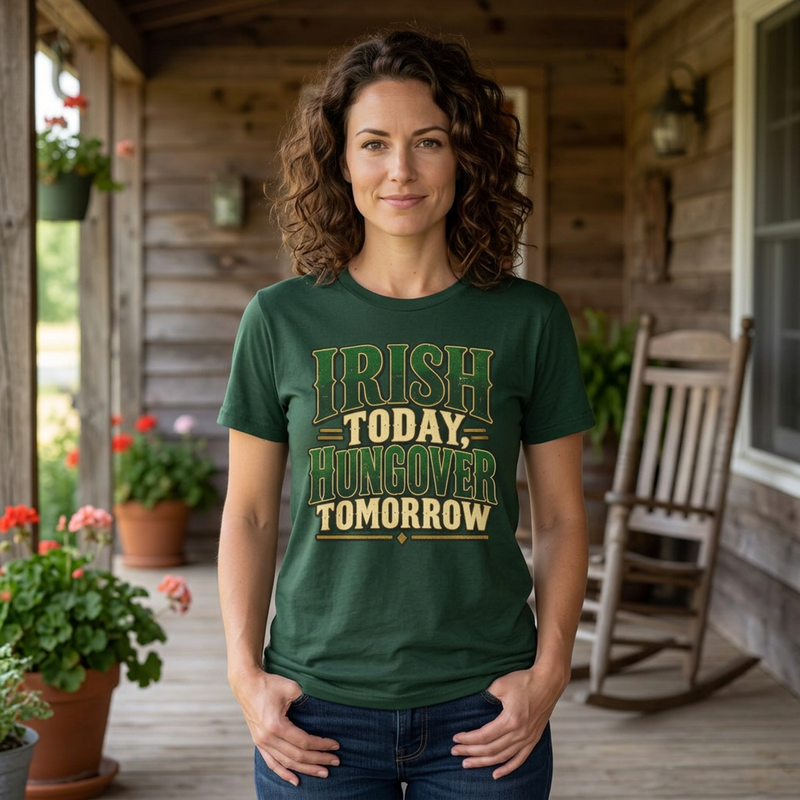 Irish Today, Hungover Tomorrow T-Shirt - St. Patrick’s Day