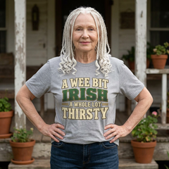"A Wee Bit Irish, A Whole Lot Thirsty" Vintage Pub Tee St. Patrick’s Day