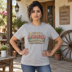 Thoughts & Prayers T-Shirt — "Thoughts & Prayers For Everyone Dealing With Me Today" Retro Graphic Tee