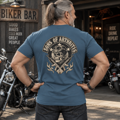 Sons of Arthritis Skull Tee — Military Biker Veteran Graphic T-Shirt