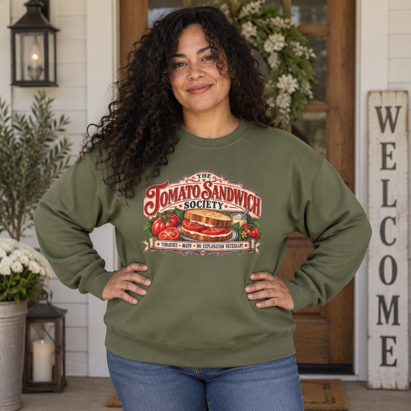 Tomato Sandwich Society Crewneck Sweatshirt - Southern Heritage