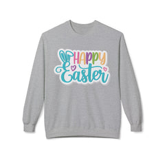 Happy Easter Unisex Midweight Softstyle Fleece Crewneck Sweatshirt