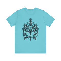 'In Gems We Trust' | Edgy Casual Wear, Gift for Rock Lovers, Men's & Women's Apparel, Perfect for Festivals
