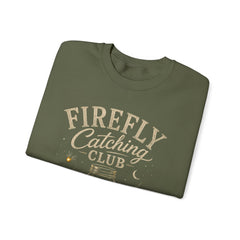 Firefly Catching Club Sweatshirt — Vintage Mason Jar Summer Nights Crewneck - Southern Heritage