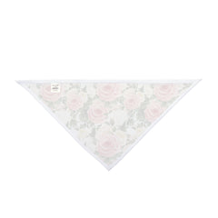 Pet Bandana - Pink & White Roses for your Fur Baby