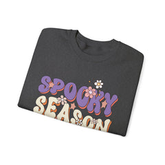 Spooky Season Crewneck Sweatshirt, Unisex Fall Apparel, Halloween Fashion, Cozy Sweatshirt, Autumn Gift Idea, Seasonal Clothing