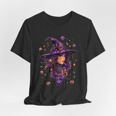 Enchanting Witch Graphic Tee - Perfect for Halloween, Gifts, Parties, Casual Wear, and Witchy Vibes