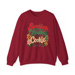 "Surviving Christmas One Cookie at a Time" Cozy Holiday Christmas Crewneck