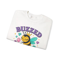 Buzzed on Bling Crewneck Sweatshirt by Gildan - Fun Gift for Bee Lovers, Jewelry Reveals
