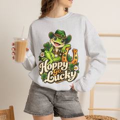 Hoppy Go Lucky Frog St. Patrick’s  Day Sweatshirt
