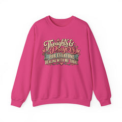 Thoughts & Prayers for Everyone Crewneck Sweatshirt - funny