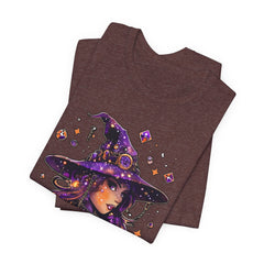 Enchanting Witch Graphic Tee - Perfect for Halloween, Gifts, Parties, Casual Wear, and Witchy Vibes